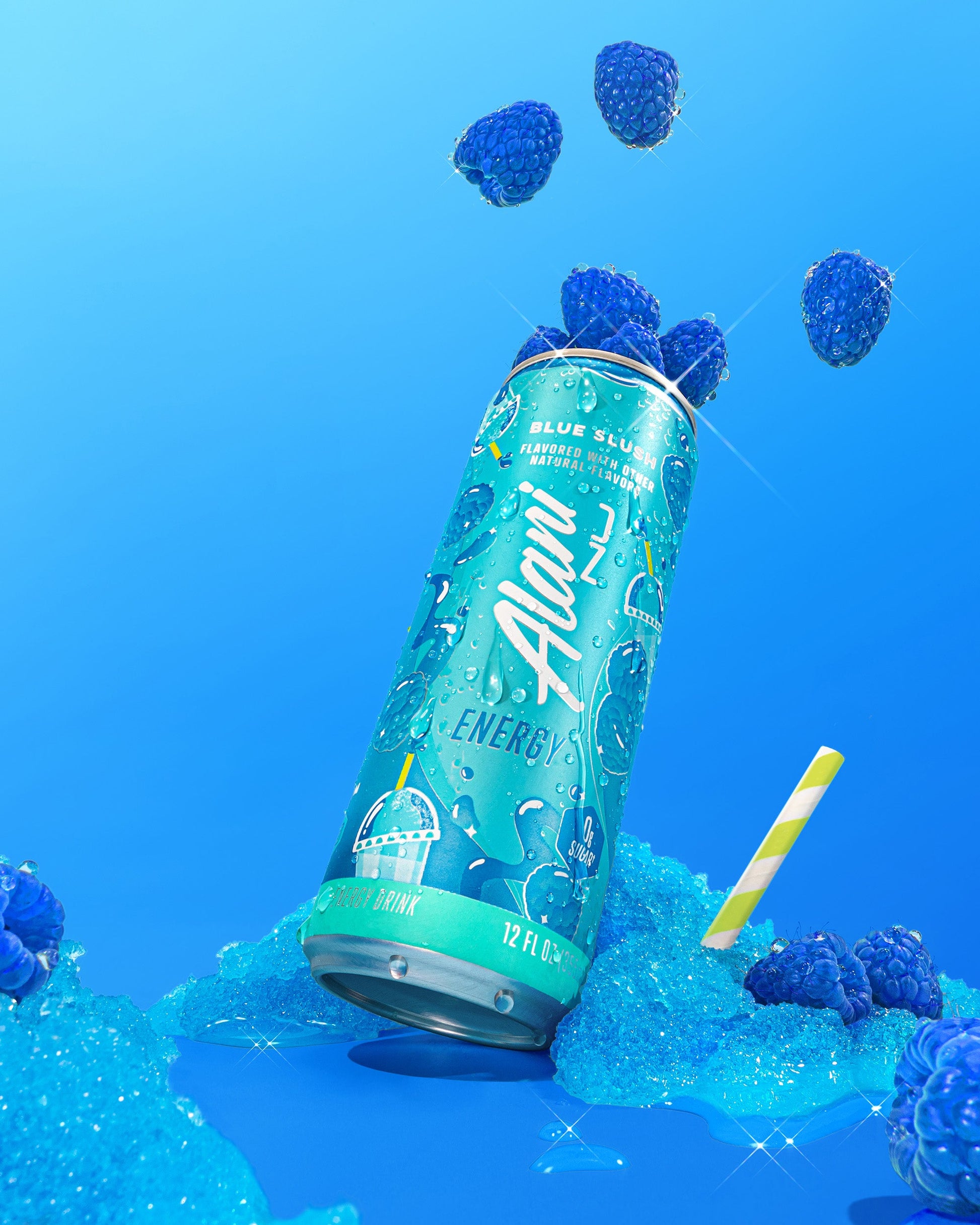Blue Slush Alani Nu Energy Drink, 12 Pack
