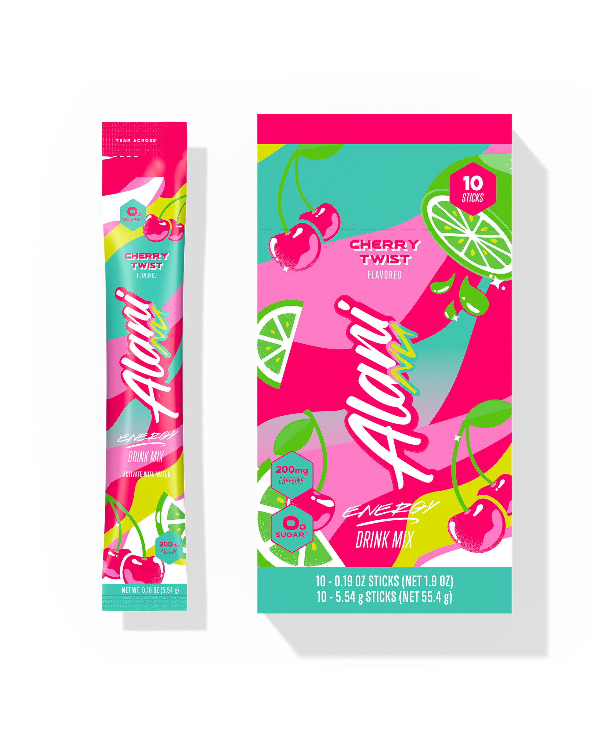 Cherry Twist Sugar-Free Energy Sticks, 10-Pack