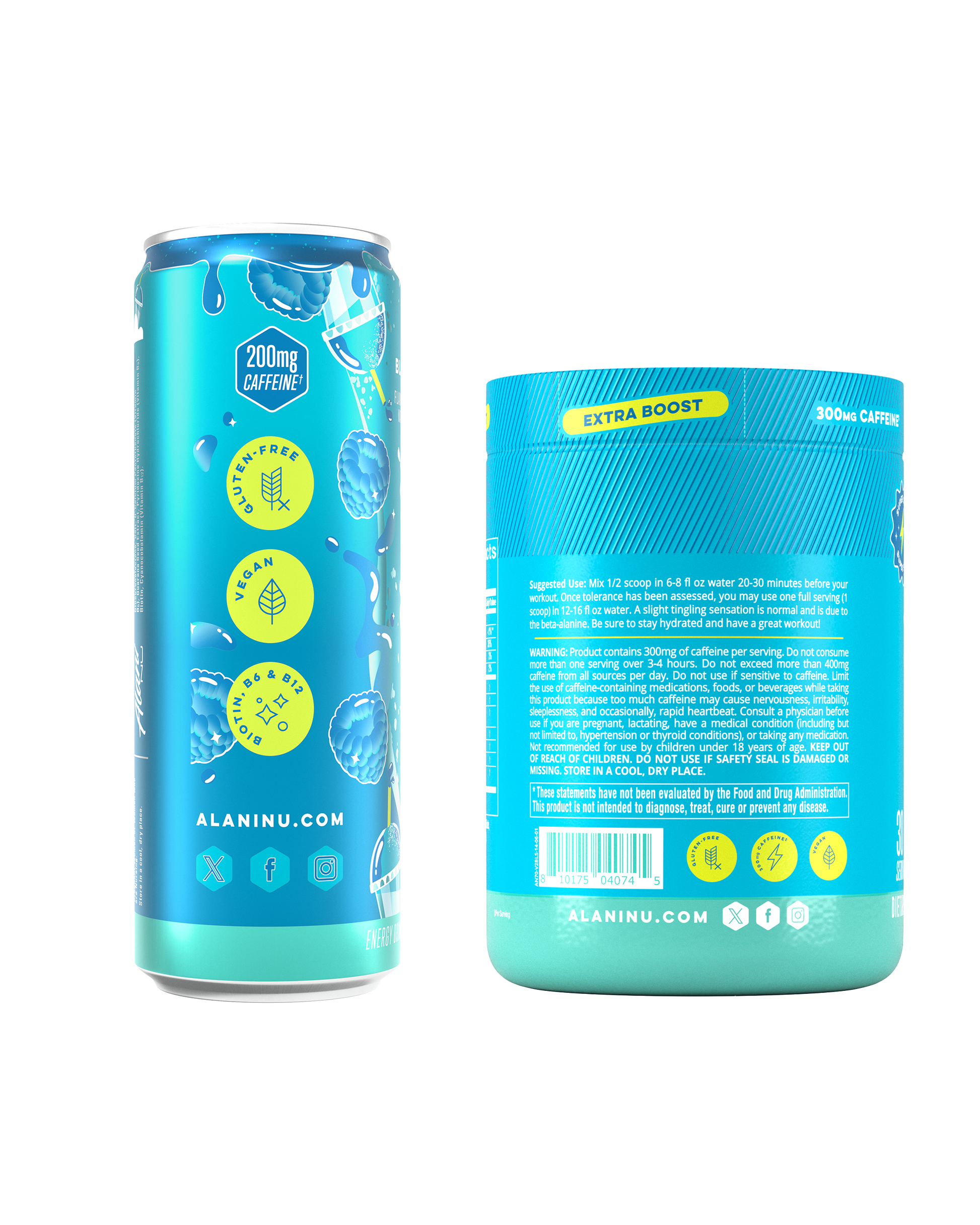 Blue Slush Energy Drink and Pre-Workout+ Bundle